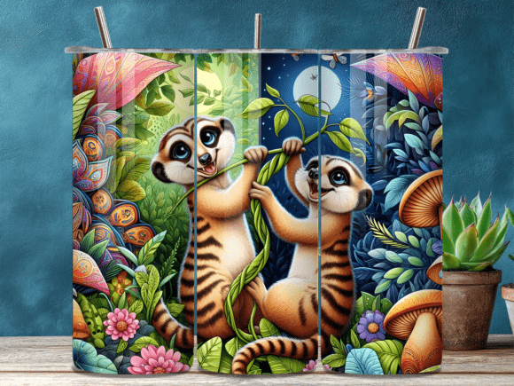 Download Tropical Meerkat Jungle Tumbler Wrap - Premium Resources