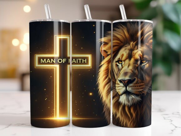 Download 20oz Faithful Christian Men Tumbler Wrap - Men tumbler wrap Collection