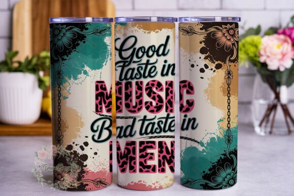 Download Good Taste Music Men 20oz Tumbler Wrap - Premium Bundle