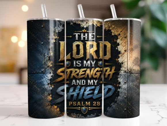 Download Scripture Men's Strength Tumbler Wrap - Premium Resources